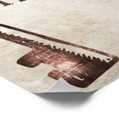 Filippijnen 4:12 Christelijke Typografie Bijbelkun Poster (Hoek)