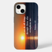 Filippijnen 4:13, beroemd bijbelvers, Case-Mate iPhone case (Achterkant)