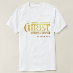 Filippijnen 4:13 Bijbel Verse KJV Citaat Unisex T-shirt