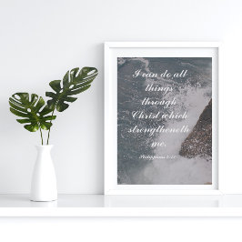 Filippijnen - 4:13 Bijbelverse Majestic Ocean Poster