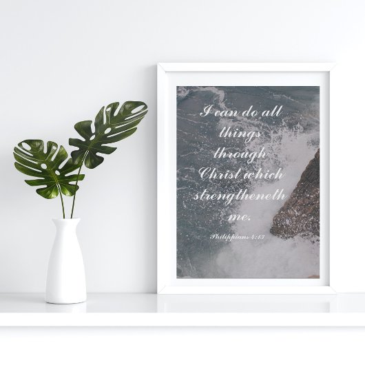 Filippijnen - 4:13 Bijbelverse Majestic Ocean Poster