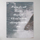 Filippijnen - 4:13 Bijbelverse Majestic Ocean Poster (Voorkant)