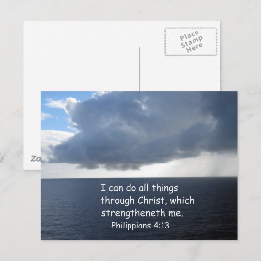 Filippijnen 4:13 briefkaart (Voorkant / Achterkant)