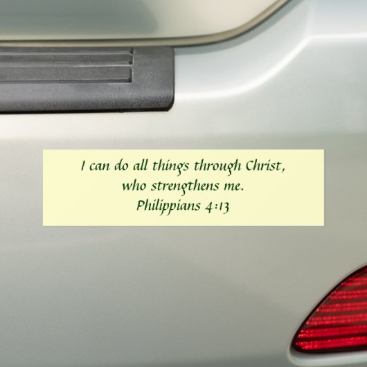 Filippijnen 4:13 bumpersticker (Op auto)