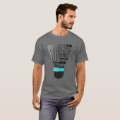 Filippijnen 4:13 Funny Christelijk Badminton Gift T-shirt (Voorkant volledig)