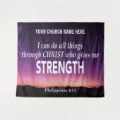 Filippijnen 4:13 IK KAN ALLE DINGEN KRIJGEN Wandkleed (Voorkant (horizontaal))