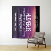 Filippijnen 4:13 IK KAN ALLE DINGEN KRIJGEN Wandkleed (In situ)