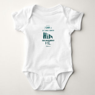 Filippijnen 4:13 - Ik kan alles doen - Baby cadeau Romper