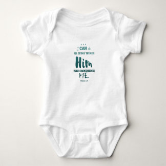 Filippijnen 4:13 - Ik kan alles doen - Baby cadeau Romper