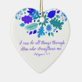 Filippijnen 4:13 - Ik kan alles doen - Verse Keramisch Ornament (Rechts)
