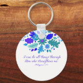 Filippijnen 4:13 - Ik kan alles doen - Verse Sleutelhanger (Voorkant)