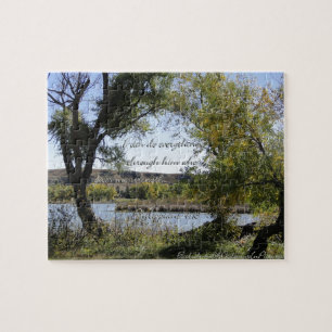 Filippijnen 4:13 Ik kan alles doen via hem.. Legpuzzel