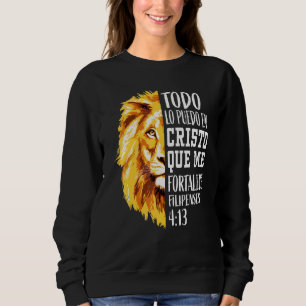 Filippijnen 4 13 Mannen Christelijk Verse Lion Jud Trui