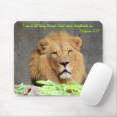 Filippijnen 4:13 met Mannelijke Leeuw Muismat (Met muis)