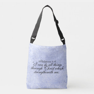 Filippijnen 4:13-oversteekplaats crossbody tas