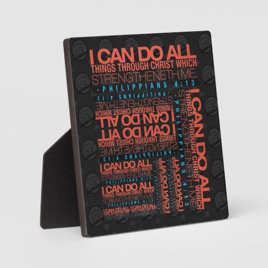 Filippijnen 4:13 Plaque Fotoplaat (Voorkant)