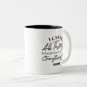 Filippijnen 4:13 tweekleurige koffiemok (Voorkant rechts)