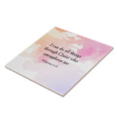 Filippijnen 4:13, tweeslachtig vers tegeltje (Zijkant)