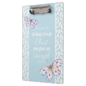 Filippijnen 4:13 vlinder klembord (Links)