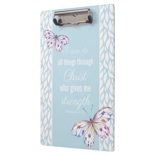 Filippijnen 4:13 vlinder klembord (Links)