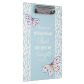 Filippijnen 4:13 vlinder klembord (Rechts)