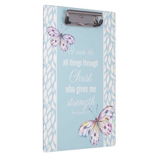 Filippijnen 4:13 vlinder klembord (Rechts)