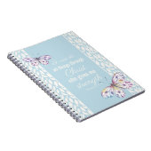 Filippijnen 4:13 vlinder notitieboek (Rechterzijde)