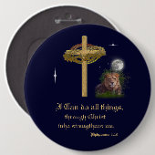 Filippijnen 4:16 ronde button 6,0 cm (Voorkant /achterkant)