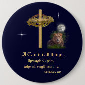 Filippijnen 4:16 ronde button 6,0 cm (Voorkant)