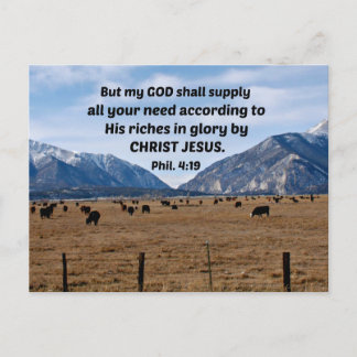 Filippijnen 4:19 briefkaart