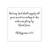 Filippijnen 4:19 rubberstempel (Afrduk)