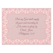 Filippijnen 4:19 tafelkleed (Voorkant (Horizontaal))