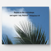 Filippijnen 4:4 Rejoice in de Heer altijd... Fotoplaat (Voorkant)