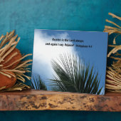 Filippijnen 4:4 Rejoice in de Heer altijd... Fotoplaat (Zijkant)