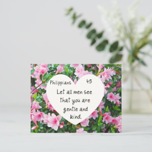 Filippijnen 4:5 briefkaart (Staand voorkant)