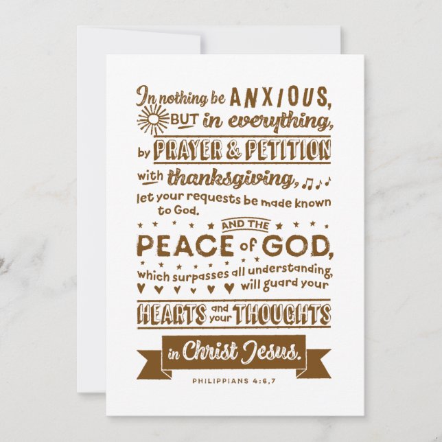 Filippijnen 4:6, 7 (Voorkant)