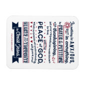 Filippijnen 4:6, 7 magneet (Horizontaal)