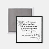 Filippijnen 4:6-7 magneet (Voorkant / Achterkant)