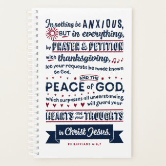 Filippijnen 4:6, 7 planner