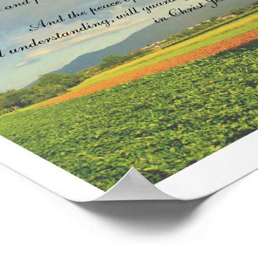 Filippijnen 4:6-7 poster (Hoek)