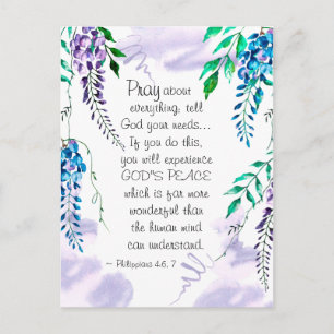 Filippijnen 4:6-7 Praatje over alles Briefkaart