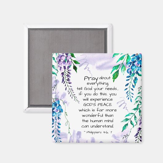 Filippijnen 4:6-7 Praatje over alles Magneet (Voorkant / Achterkant)