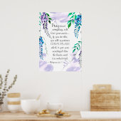 Filippijnen 4:6-7 Praatje over alles Poster (Keuken)