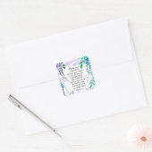 Filippijnen 4:6-7 Praatje over alles Vierkante Sticker (Envelop)