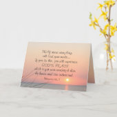 Filippijnen 4:6 bidden over alles oceaanzonde kaart (Gele Bloem)