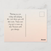 Filippijnen 4:6 bidden over alles wat de oceaanzon briefkaart (Achterkant)