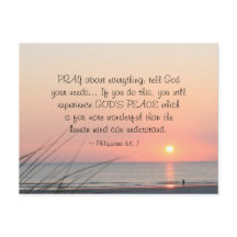 Filippijnen 4:6 bidden over alles wat de oceaanzon