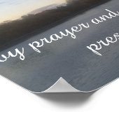 Filippijnen 4:6 Bijbels Schrift Lake Water Poster (Hoek)