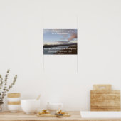 Filippijnen 4:6 Bijbels Schrift Lake Water Poster (Keuken)