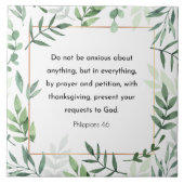 Filippijnen 4:6, Bijbelse versie, christendom Tegeltje (Voorkant)